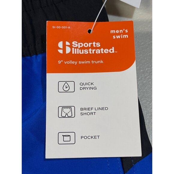 Sports Illustrated Mens Volley Swim Trunks XXL Sapphire Glow 9" Quick Dry Polyes - Picture 8 of 14
